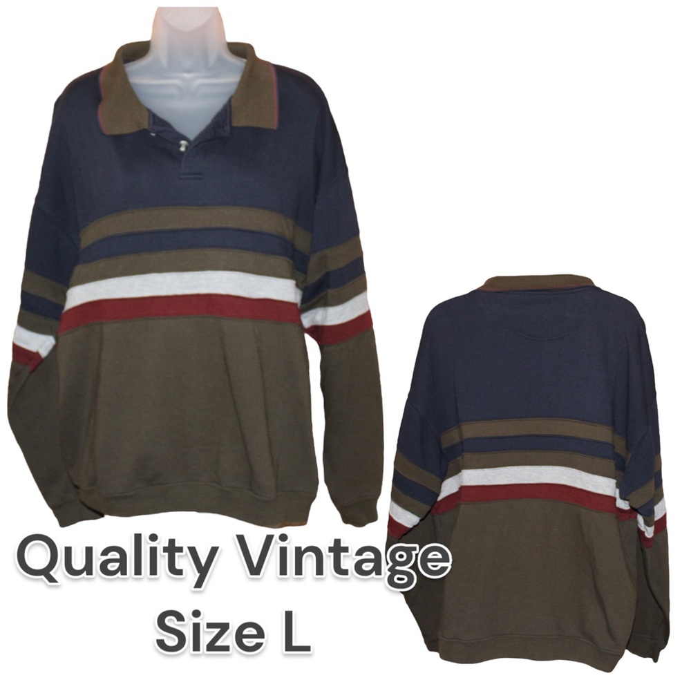 M. E. Sport collared sweatshirt size L